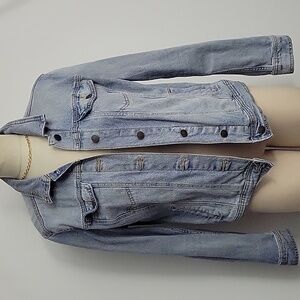 New Universal Thread Freeborn Denim Jacket Faded Wash Size Large